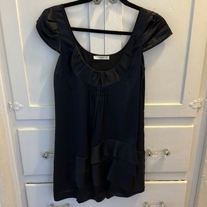 Black silk Prada blouse
